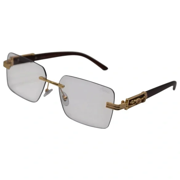 Cartier Oversized Glasses | Gold & Burgundy | Used – Like New | Transitions + BB - Picture 2 of 13